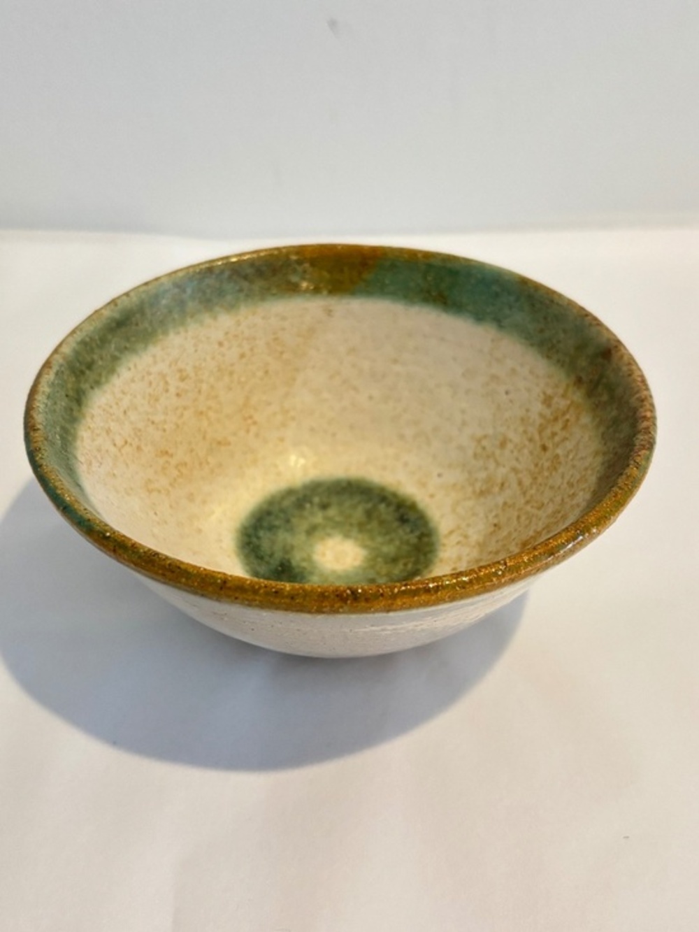 Vintage Aniko 1970's pottery bowl signed by studio potter trinket dish small